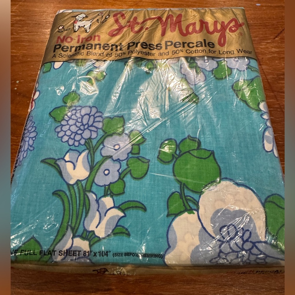 Vintage Full Flat Sheet NWT